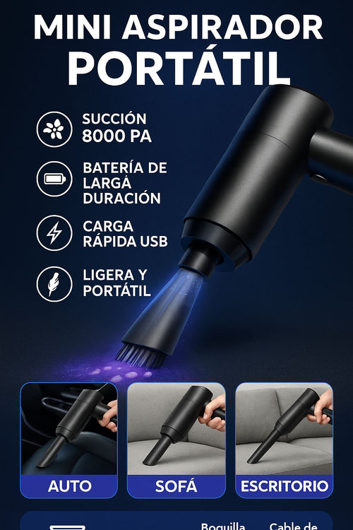 Aspiradora de mano portátil 3 en 1